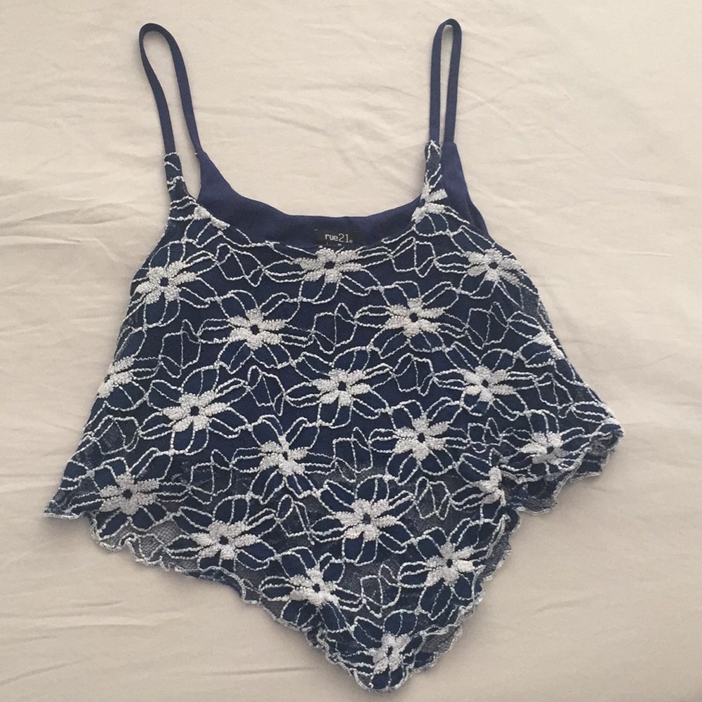 Floral Crop Tank